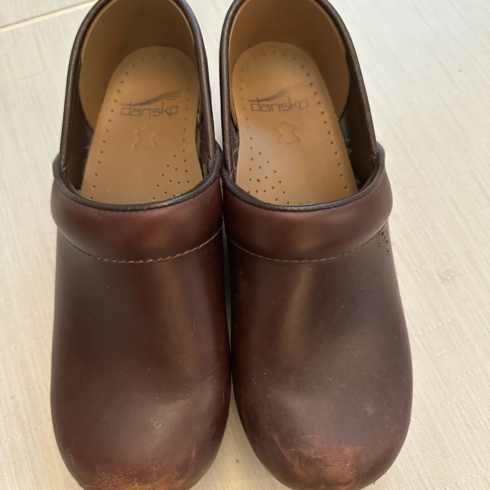 Dansko Brown Leather Loafers Slip-Ons